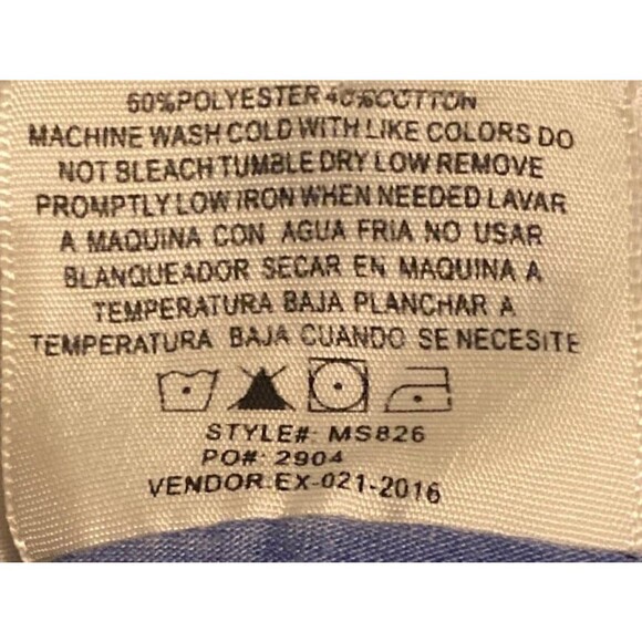 U.S.Vintage blue v-neck t-shirt lightweight and soft size XL - Picture 6 of 6